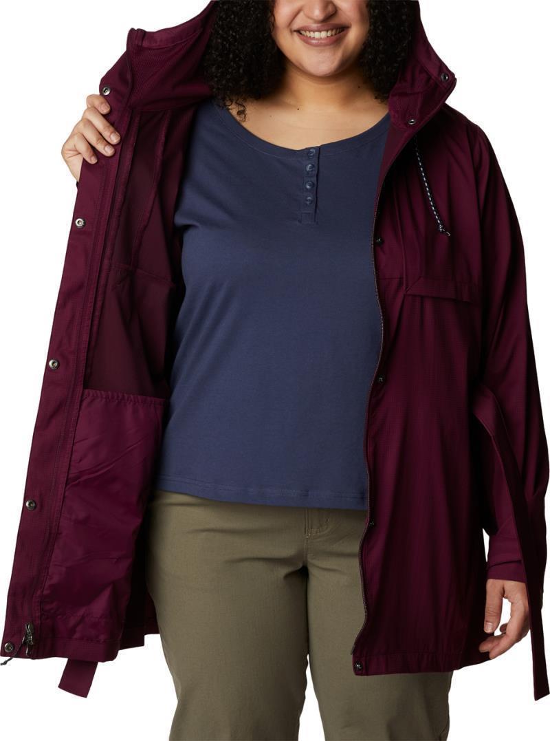 Pardon My Trench II Rain Jacket, Extended - Womens - Marionberry 5