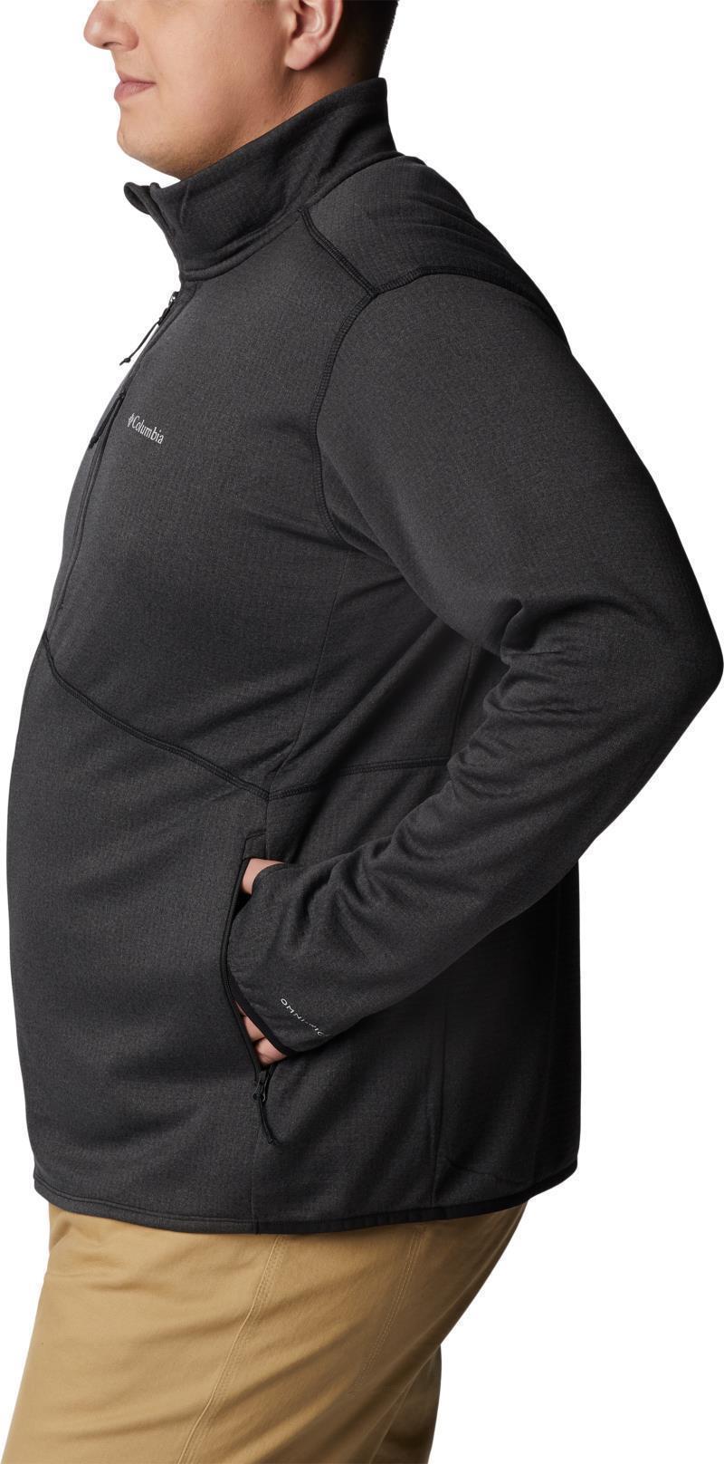 Park View Fleece Full Zip - Big - Mens - black heather 1