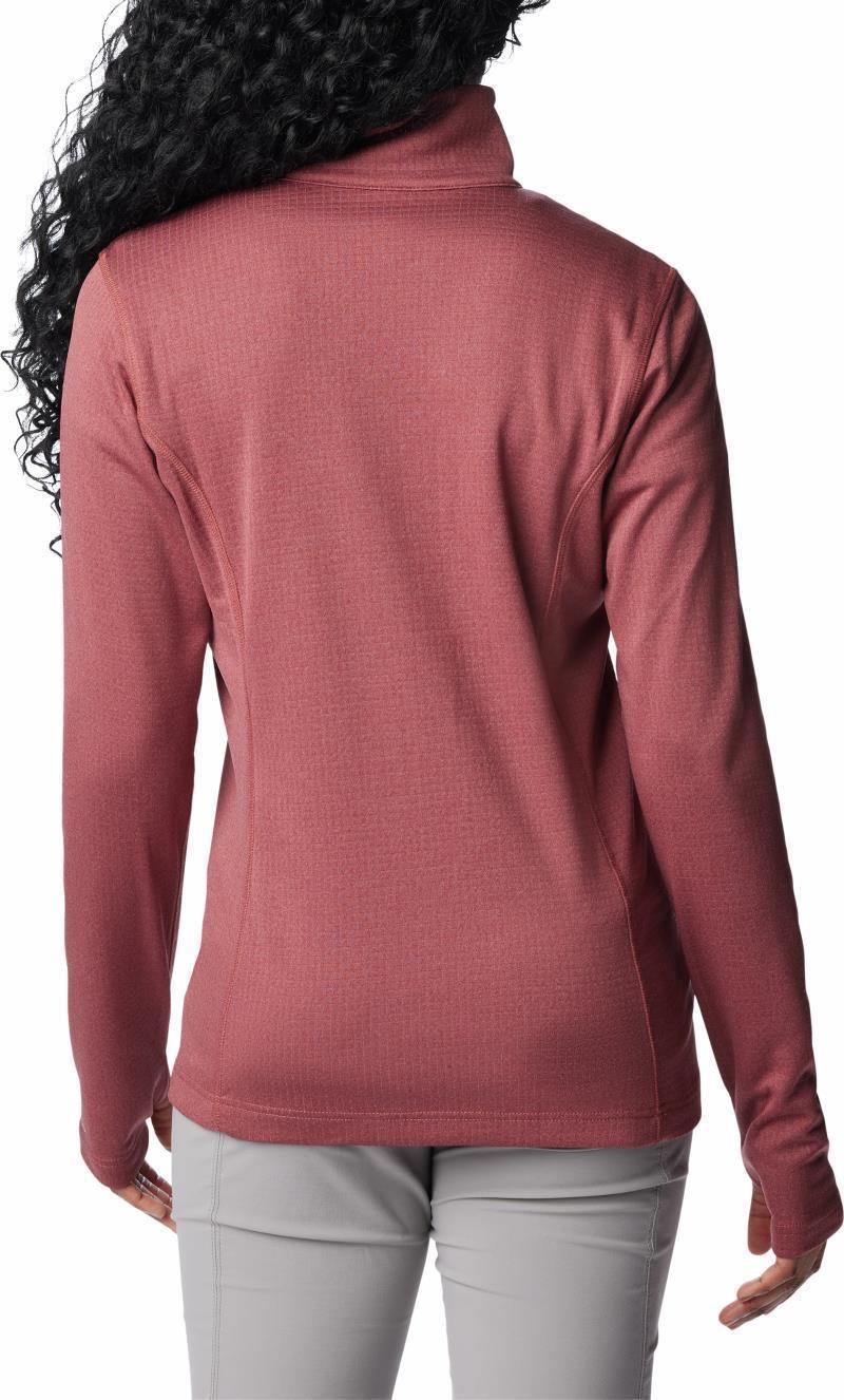 Park View Grid Fleece Full Zip - Womens - Beetroot Heather 2
