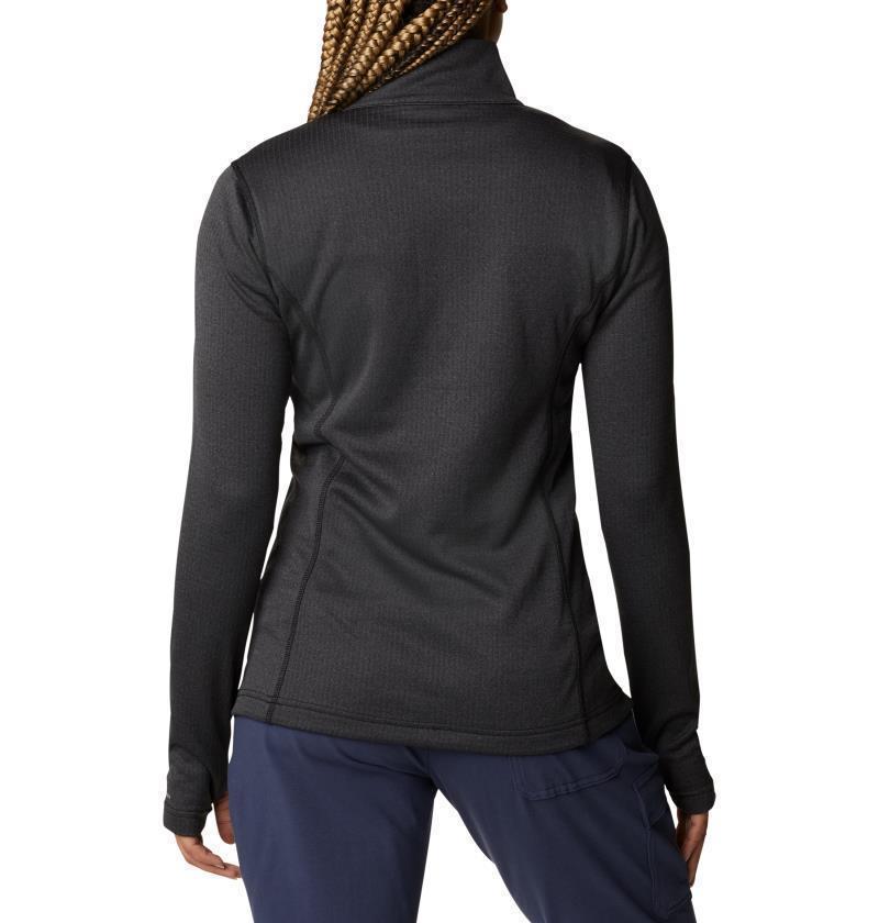 Park View Grid Fleece Full Zip - Womens - Black Heather 2