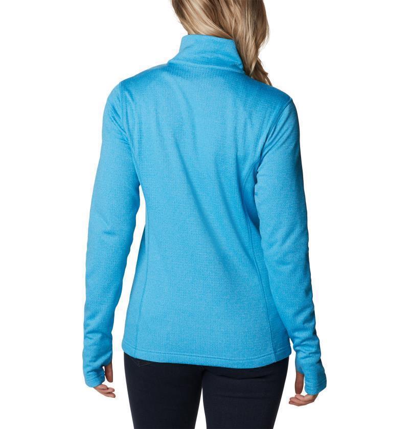 Park View Grid Fleece Full Zip - Womens - Blue Chill Heather 2