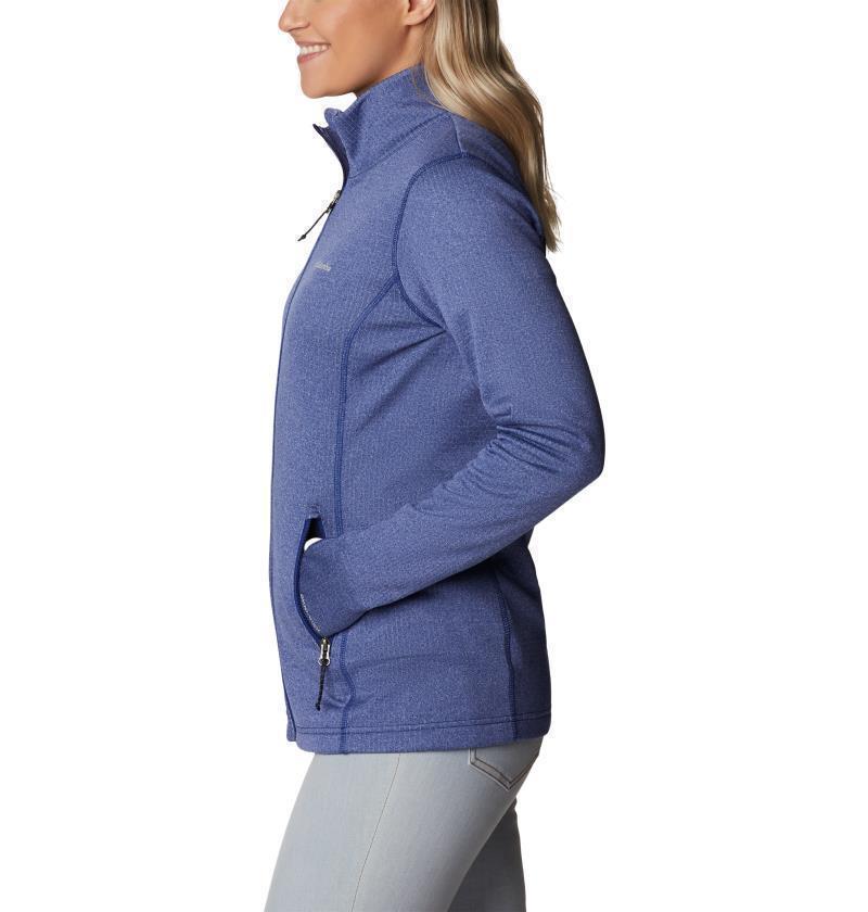 Park View Grid Fleece Full Zip - Womens - Dark Sapphire Heather 3