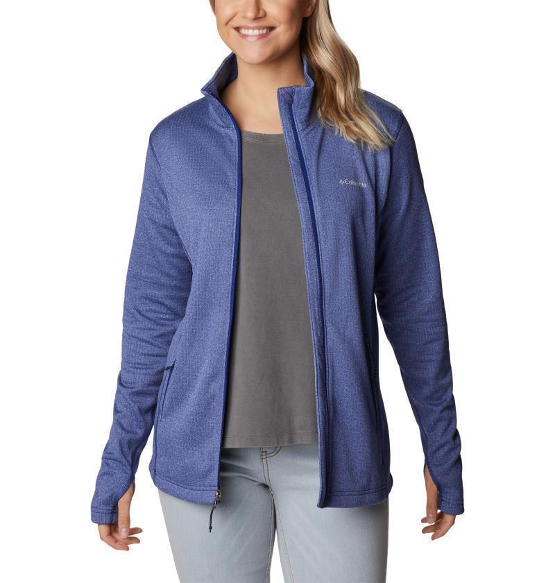 Park View Grid Fleece Full Zip - Womens - Dark Sapphire Heather 4