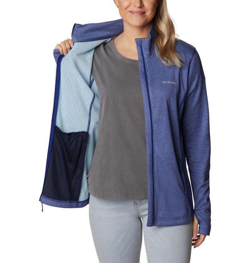 Park View Grid Fleece Full Zip - Womens - Dark Sapphire Heather 5