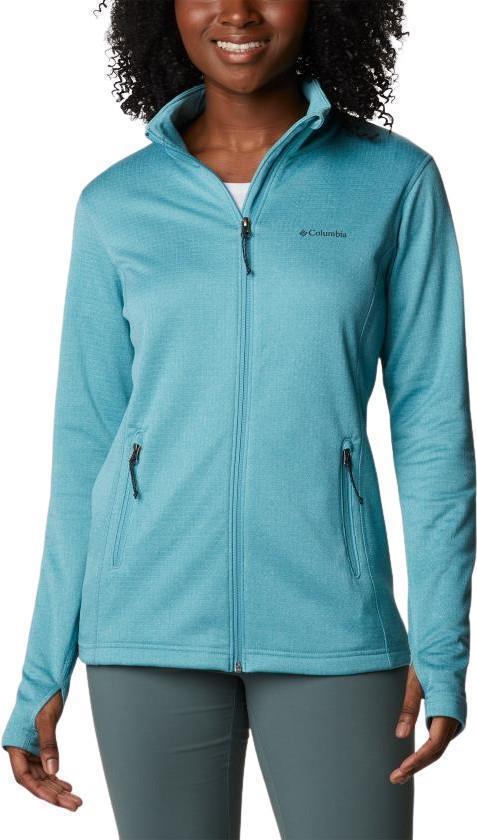 Park View Grid Fleece Full Zip - Womens - Sea Wave Heather 1