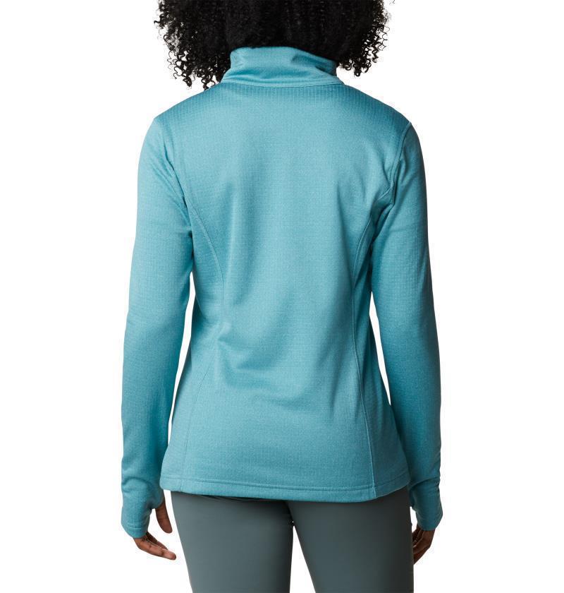 Park View Grid Fleece Full Zip - Womens - Sea Wave Heather 2