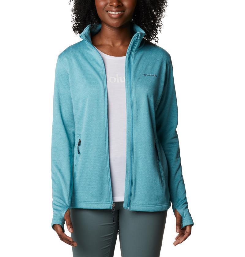 Park View Grid Fleece Full Zip - Womens - Sea Wave Heather 3