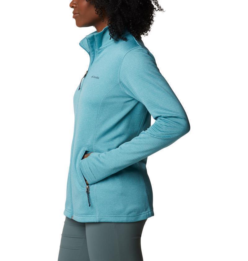 Park View Grid Fleece Full Zip - Womens - Sea Wave Heather 4