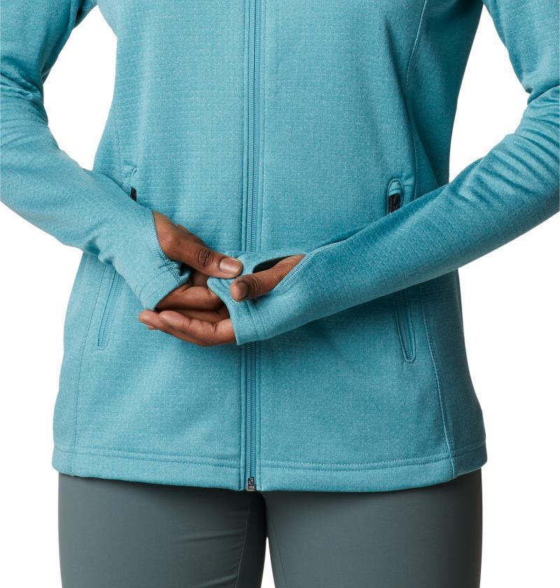 Park View Grid Fleece Full Zip - Womens - Sea Wave Heather 7