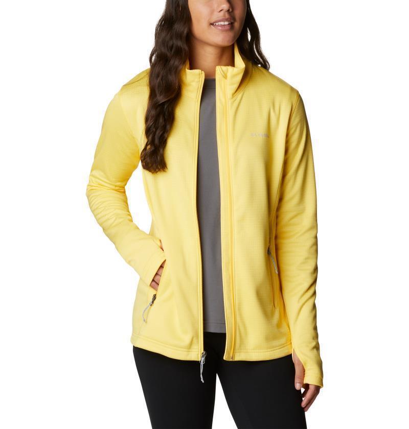 Park View Grid Fleece Full Zip - Womens - Sun Glow Heather 3