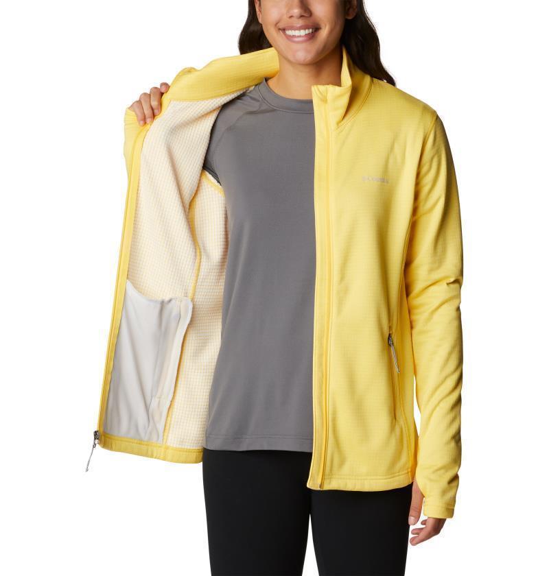 Park View Grid Fleece Full Zip - Womens - Sun Glow Heather 4