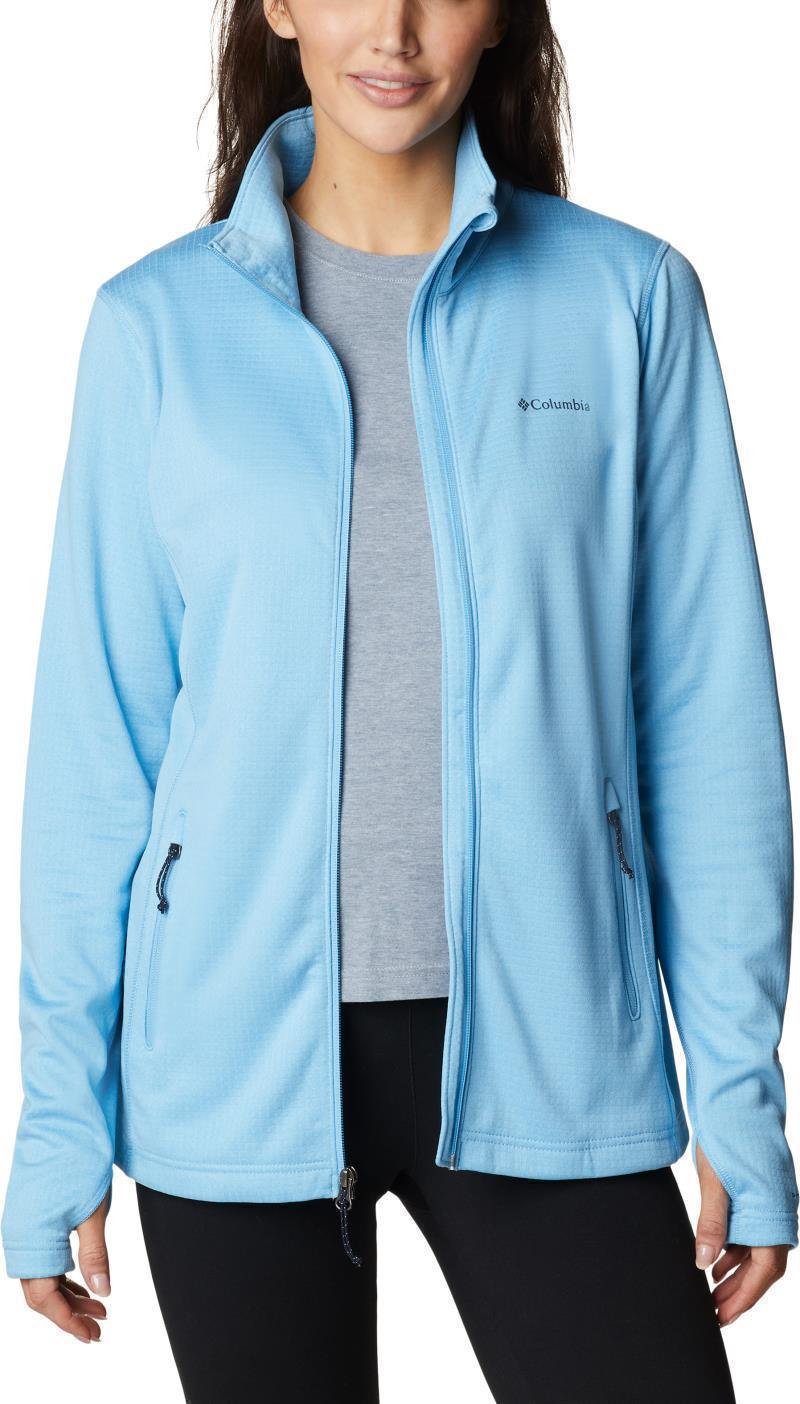 Park View Grid Fleece Full Zip - Womens - Vista Blue Heather 3
