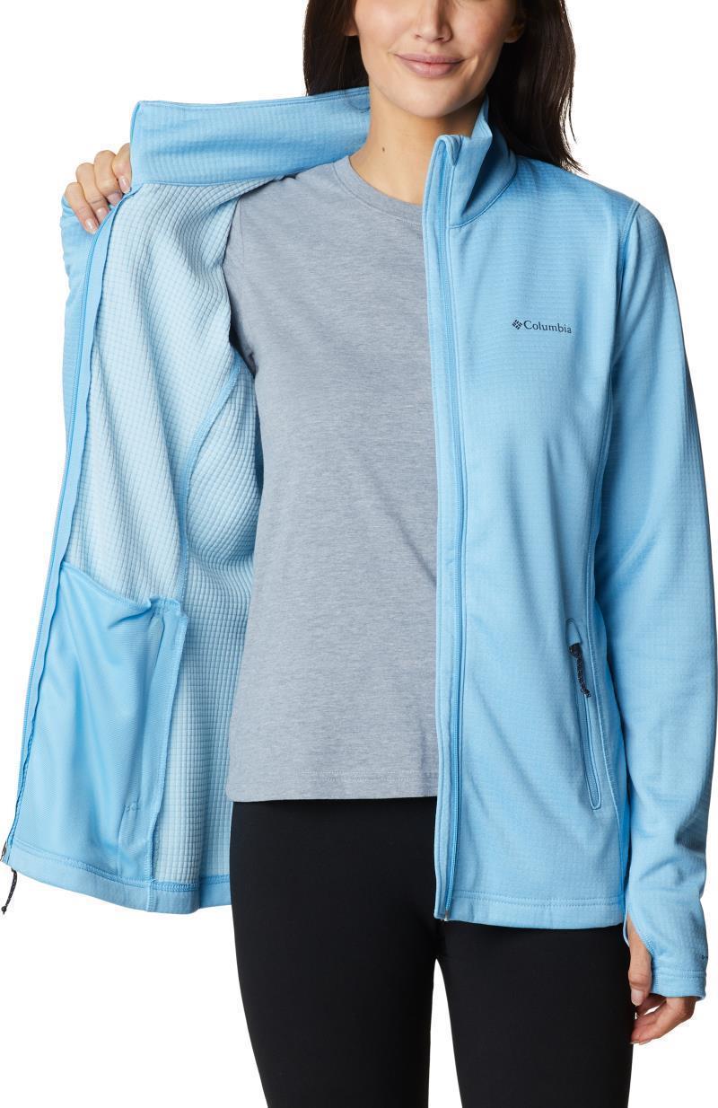 Park View Grid Fleece Full Zip - Womens - Vista Blue Heather 4