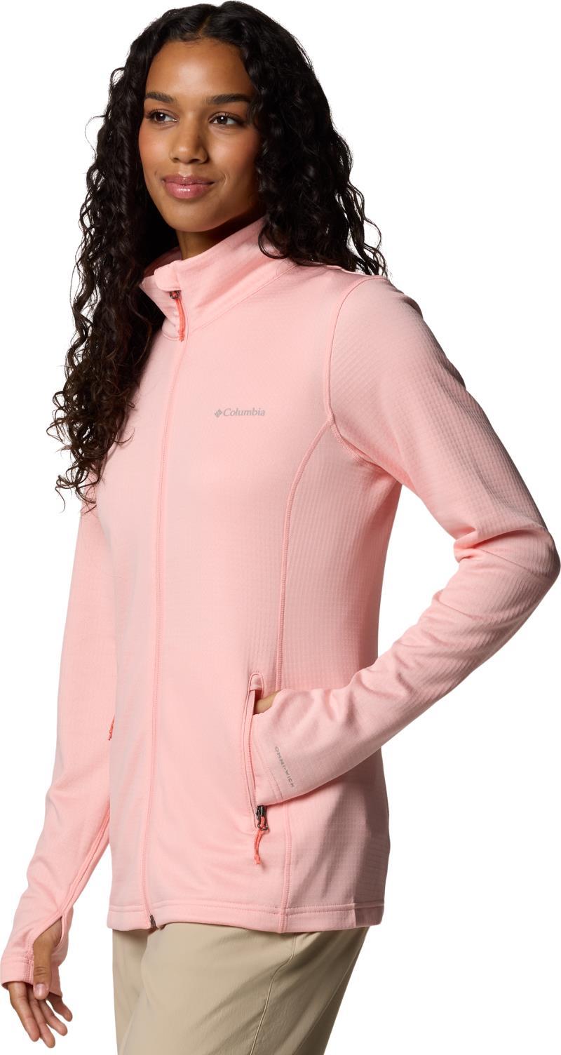Park View Grid Fleece Full Zip - Womens - pink sand 1