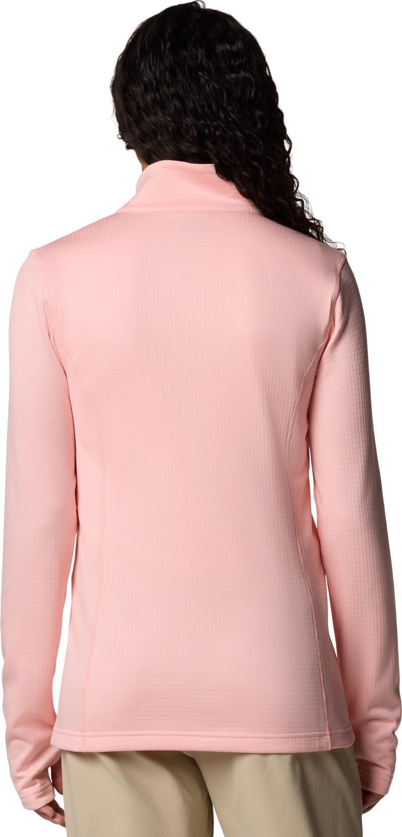 Park View Grid Fleece Full Zip - Womens - pink sand 1