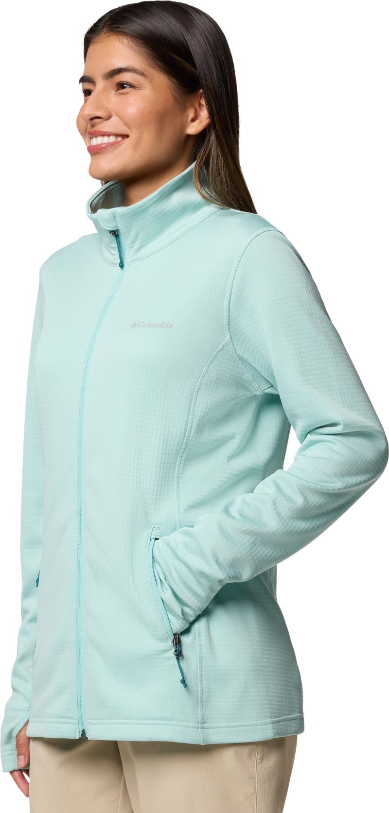 Park View Grid Fleece Full Zip - Womens - spray 1