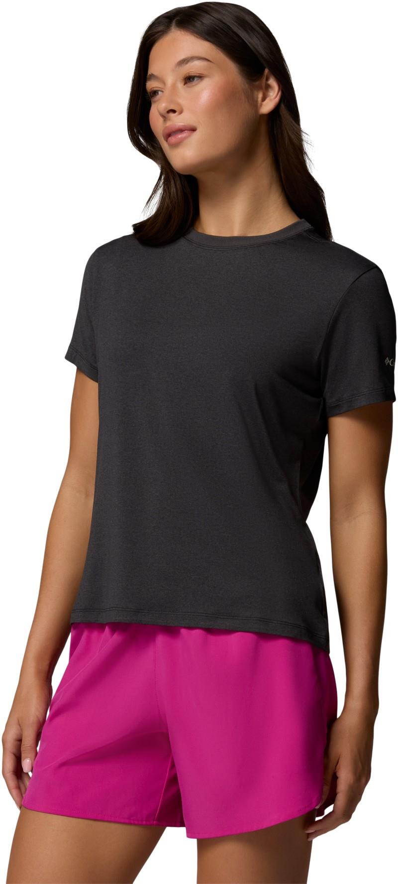 Parsons Point Back Graphic Tee - Womens - black heather / floral fun 1