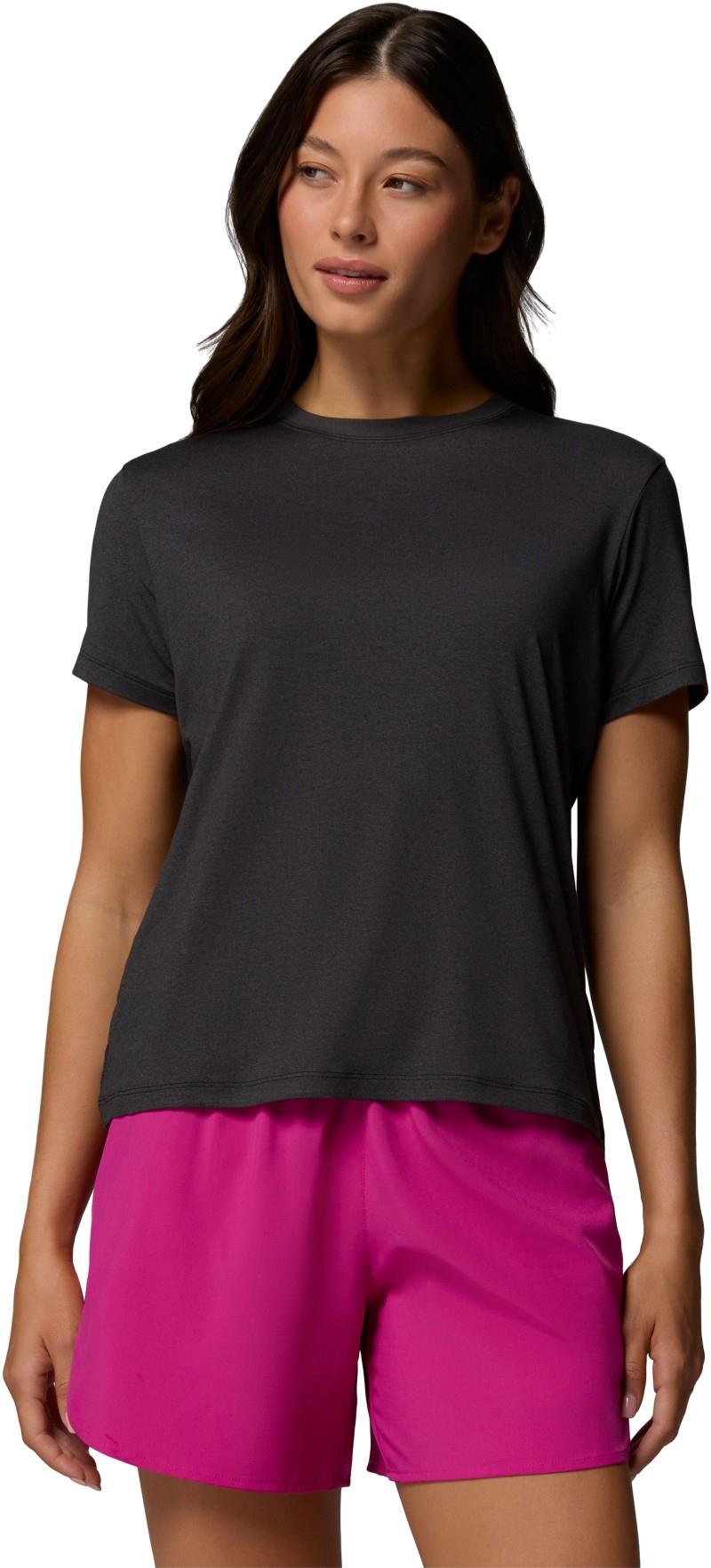 Parsons Point Back Graphic Tee - Womens - black heather / floral fun 1