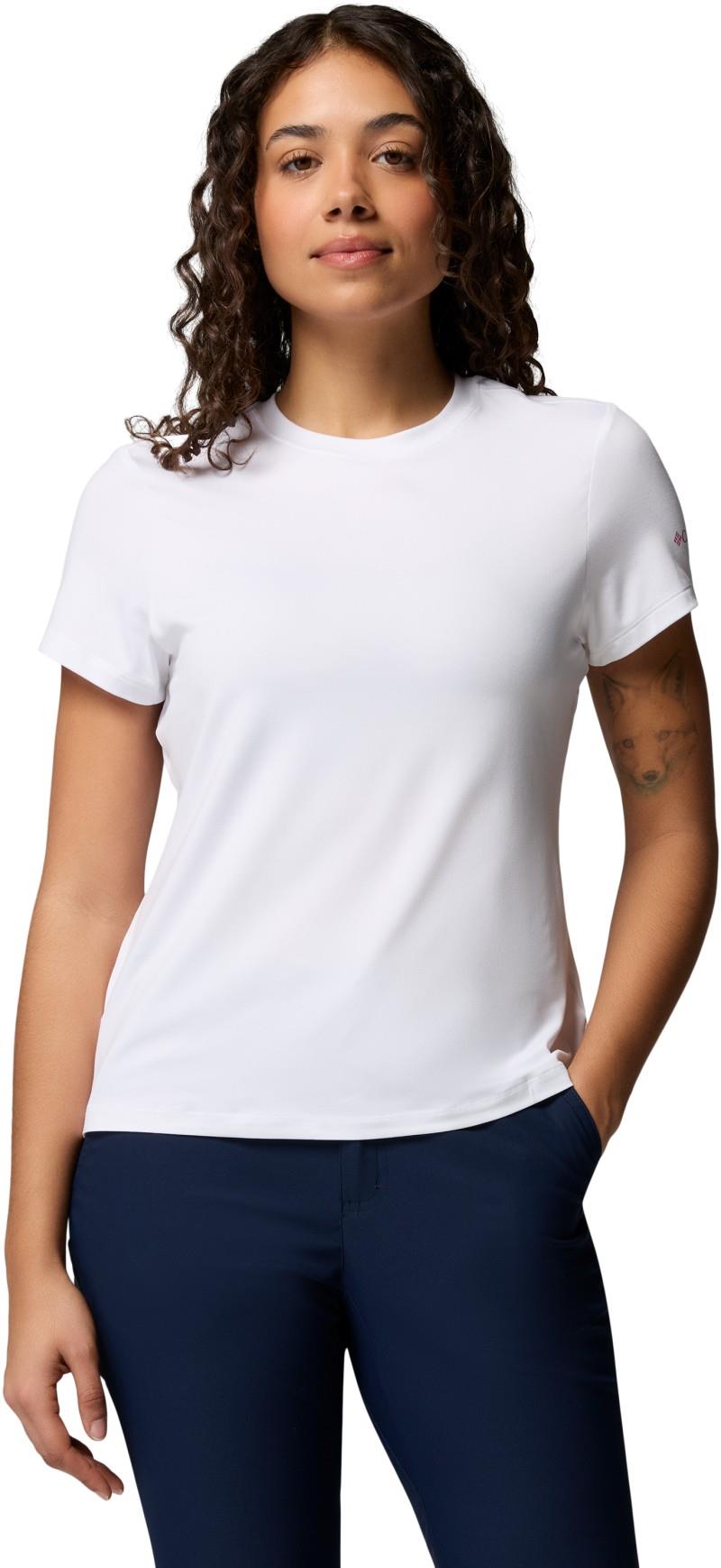 Parsons Point Back Graphic Tee - Womens - white heather / floral fun 1