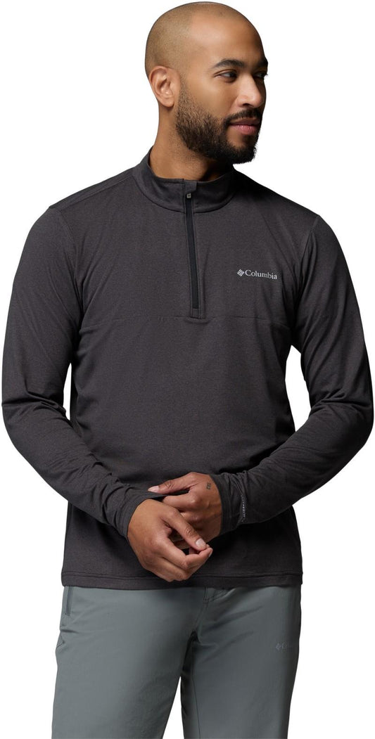 Parsons Point LS 1/4 Zip - Mens - black heather 1