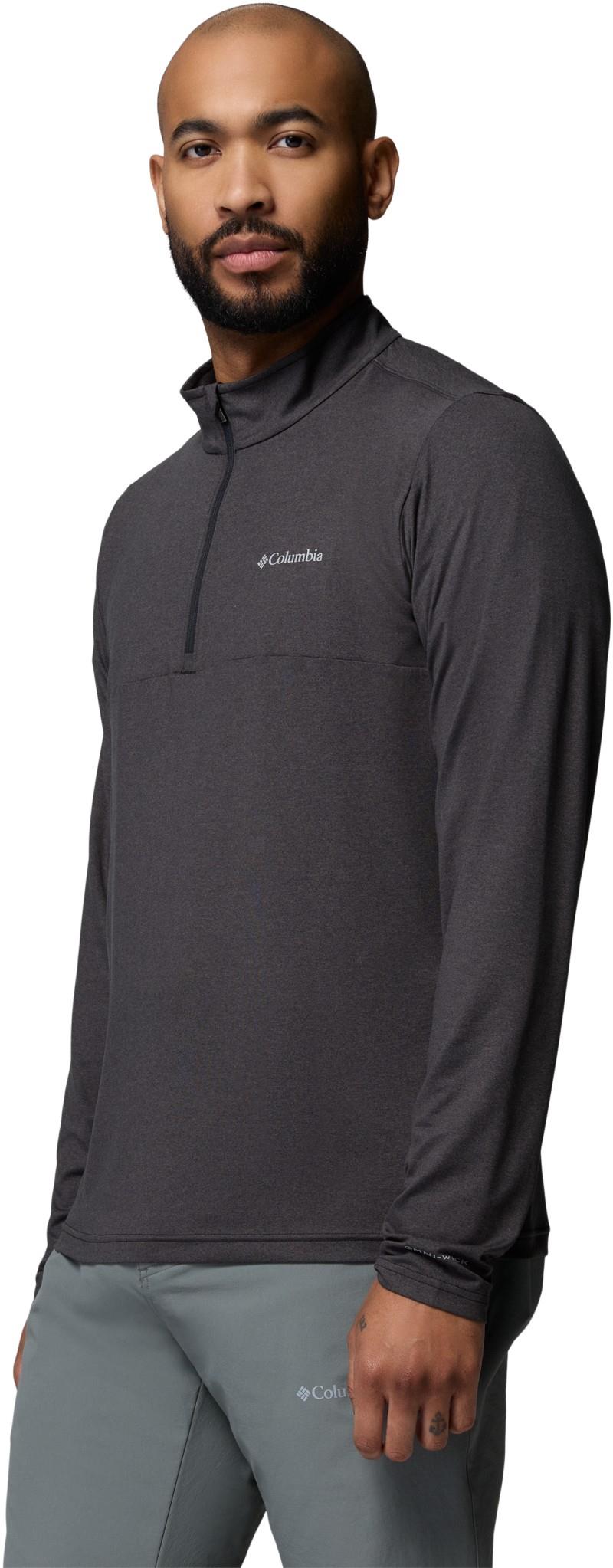 Parsons Point LS 1/4 Zip - Mens - black heather 1