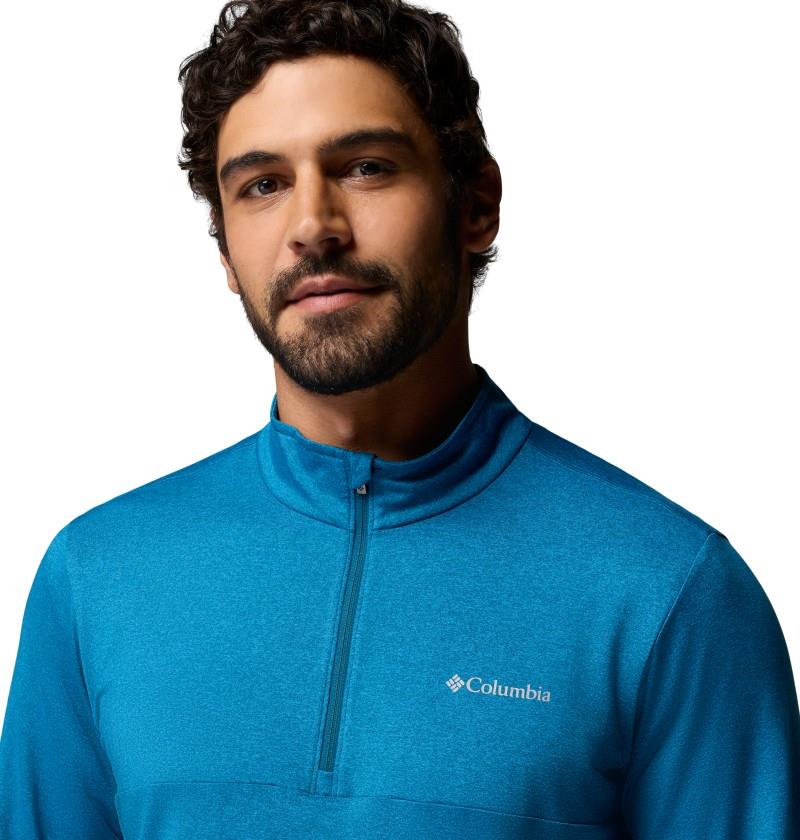 Parsons Point LS 1/4 Zip - Mens - phoenix blue heather 1