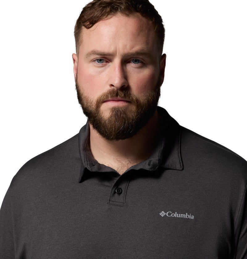 Parsons Point Polo, Extended - Mens - black heather / shark 1