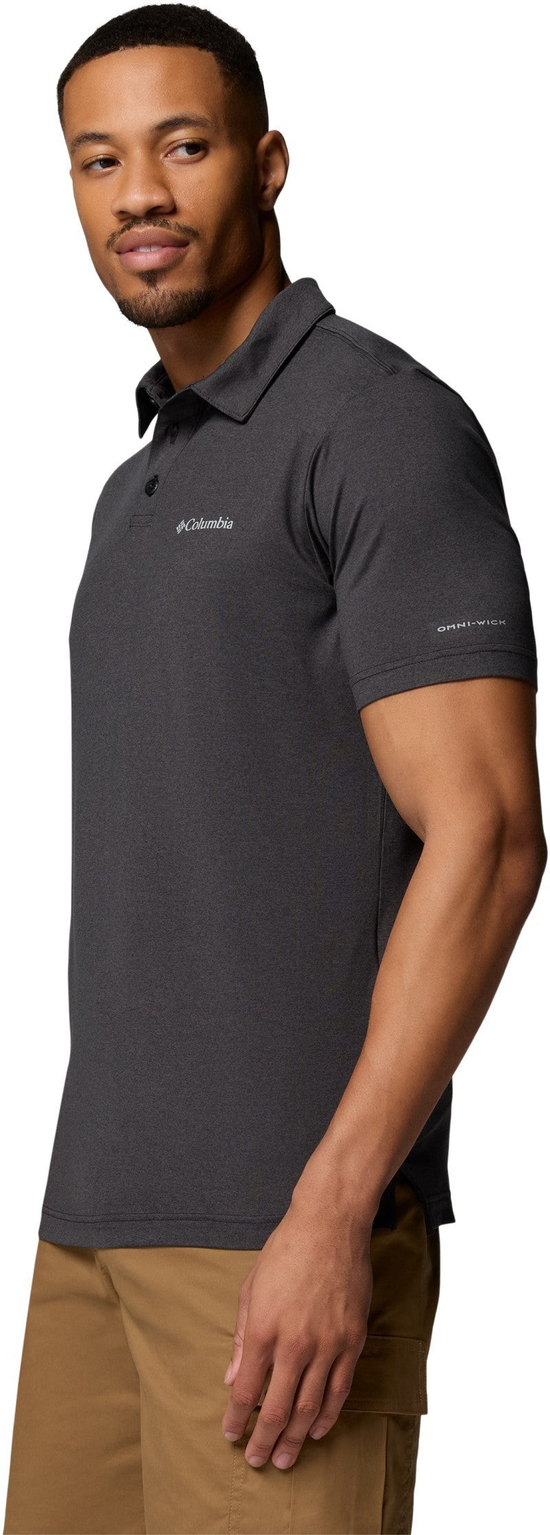 Parsons Point Polo, Tall - Mens - black heather / shark 1
