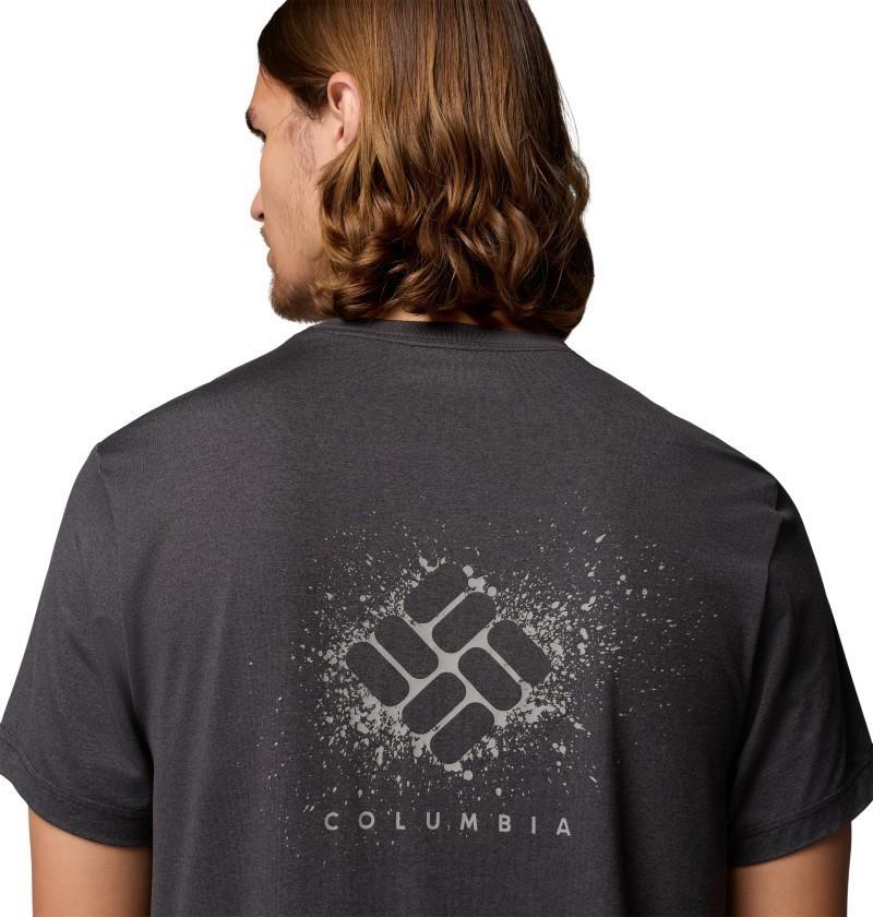 Parsons Point SS Back Graphic Tee - Mens - black heather / splatter gem 1