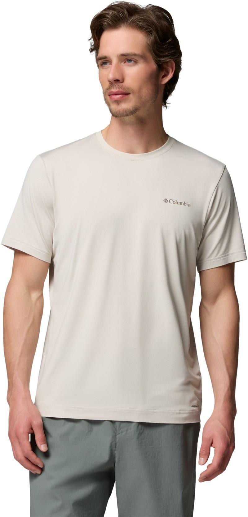 Parsons Point SS Back Graphic Tee - Mens - dark stone heather linescape snapshot 1