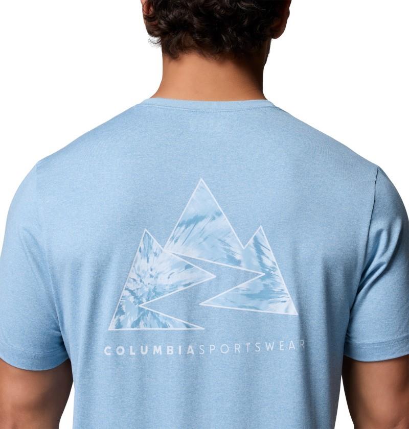 Parsons Point SS Back Graphic Tee - Mens - rainy day heather zigzag climb 1