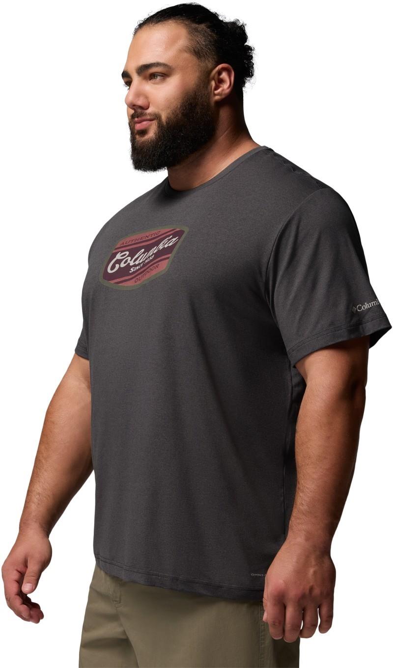 Parsons Point SS Graphic Tee, Extended - Mens - black heather / badge label 1