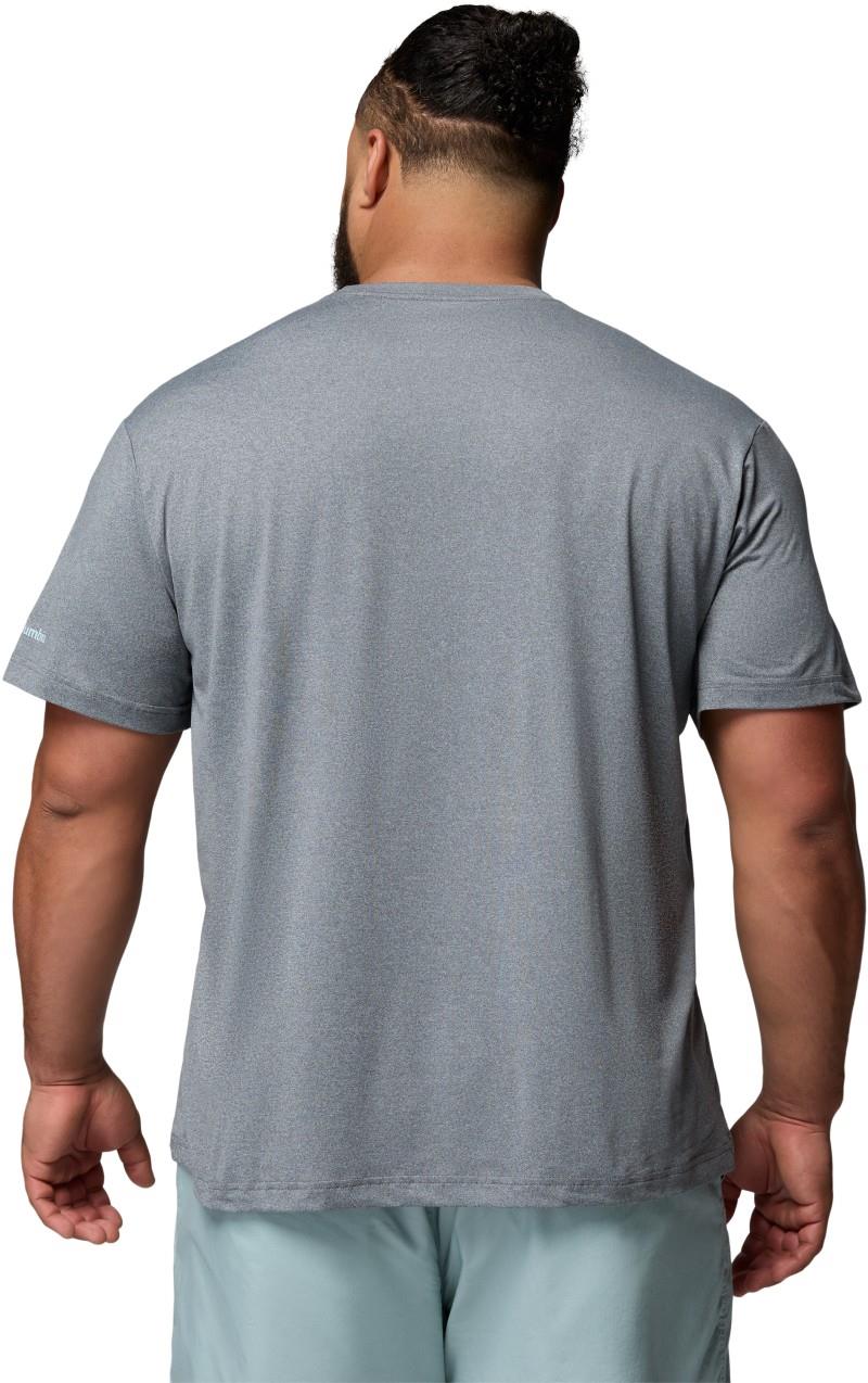 Parsons Point SS Graphic Tee, Extended - Mens - city grey heather / pointed peaks 1