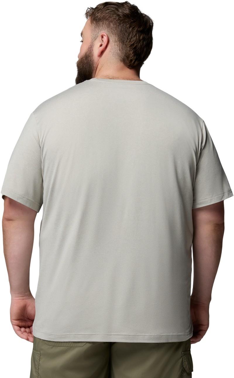Parsons Point SS Graphic Tee, Extended - Mens - dark stone heather / badge label 1