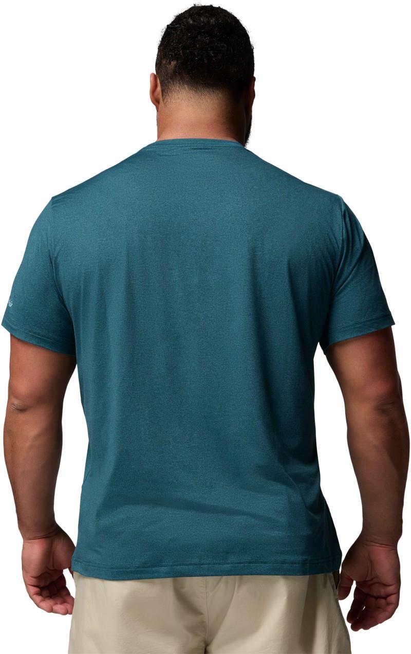 Parsons Point SS Graphic Tee, Extended - Mens - everblue heather / badge label 1