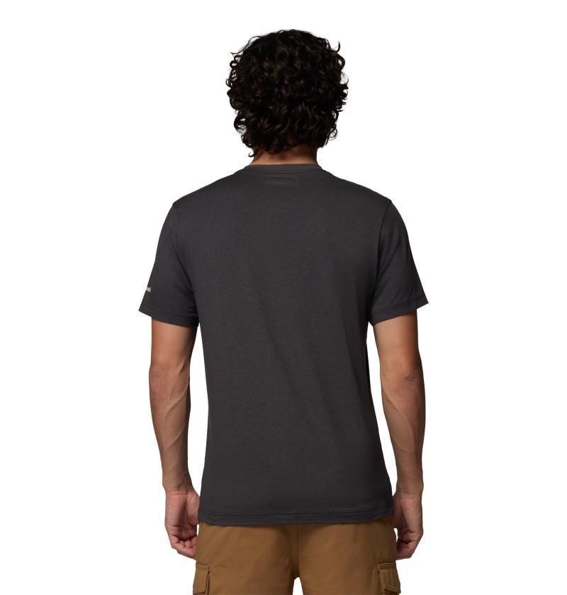 Parsons Point SS Graphic Tee, Tall - Mens - black heather / pointed peaks 1