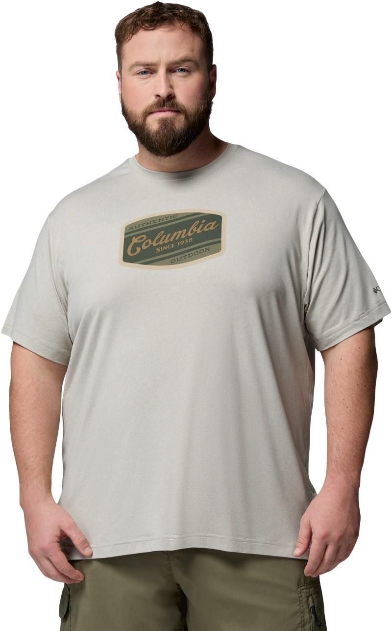 Parsons Point SS Graphic Tee, Tall - Mens - dark stone heather / badge label 1