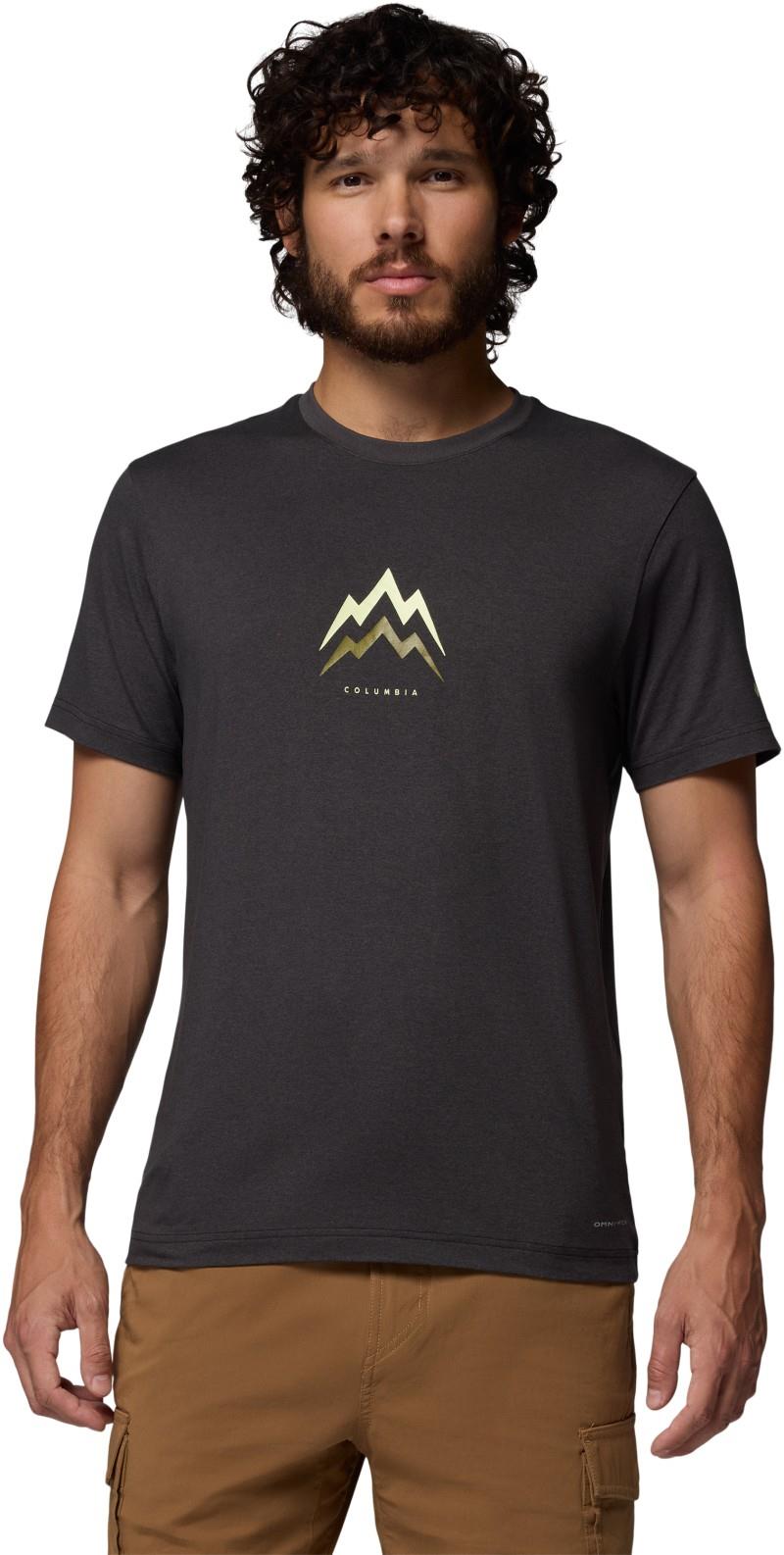 Parsons Point SS Graphic Tee - Mens - black heather / pointed peaks 1
