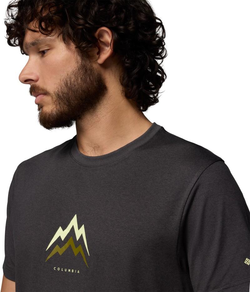 Parsons Point SS Graphic Tee - Mens - black heather / pointed peaks 1