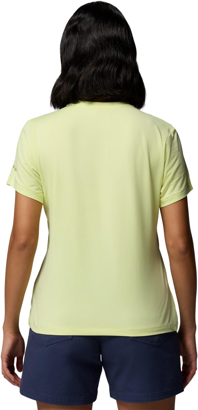 Parsons Point SS Graphic Tee - Womens - citron haze heather / gem focused 1