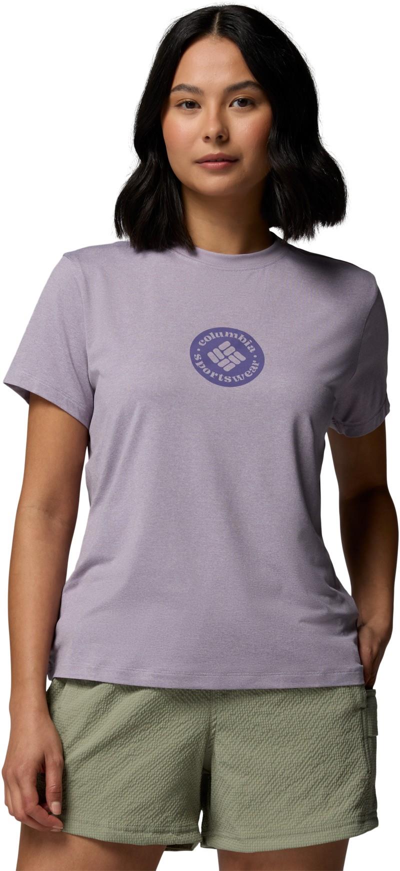 Parsons Point SS Graphic Tee - Womens - lavender pearl heather / gem focused 1