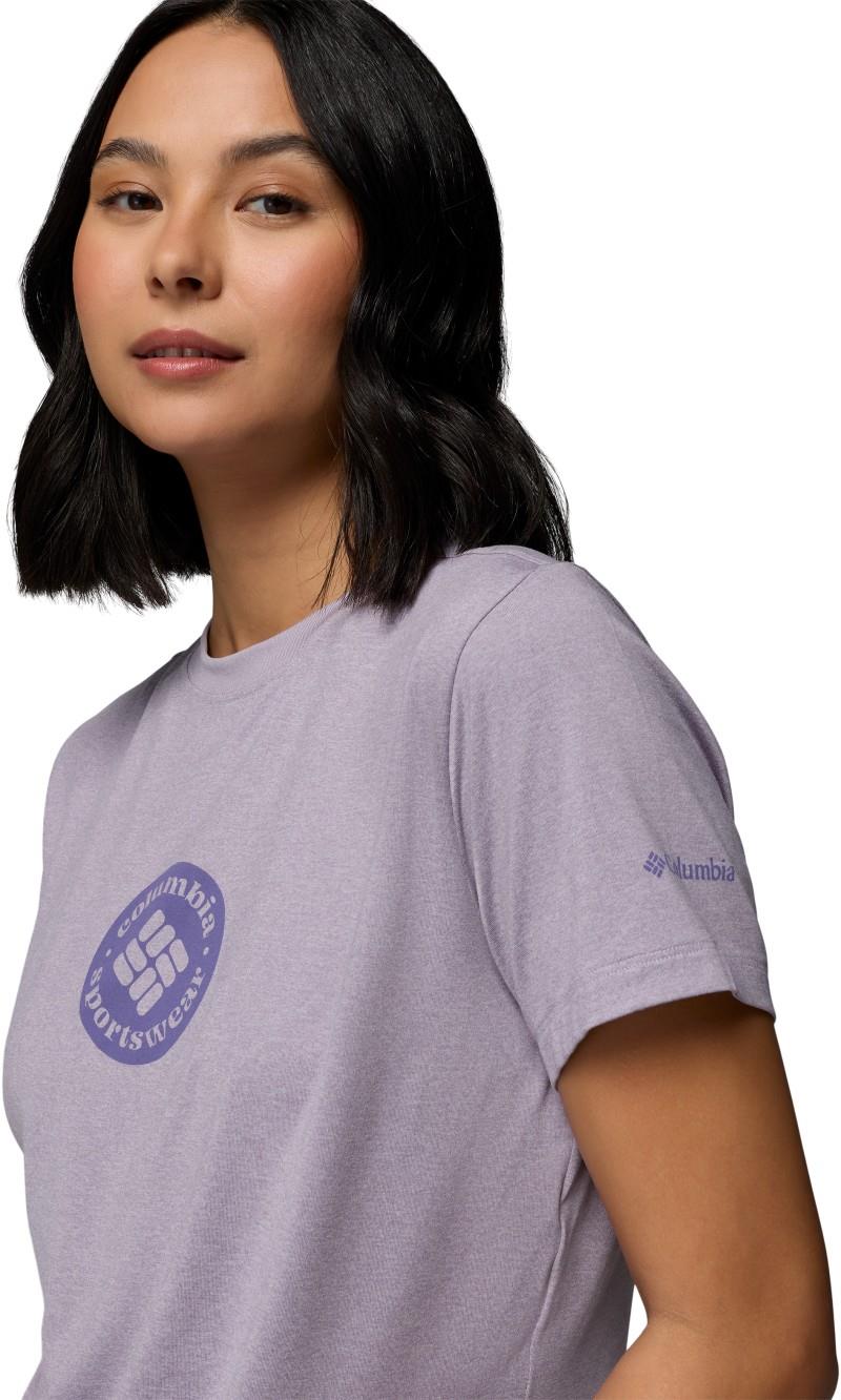 Parsons Point SS Graphic Tee - Womens - lavender pearl heather / gem focused 1
