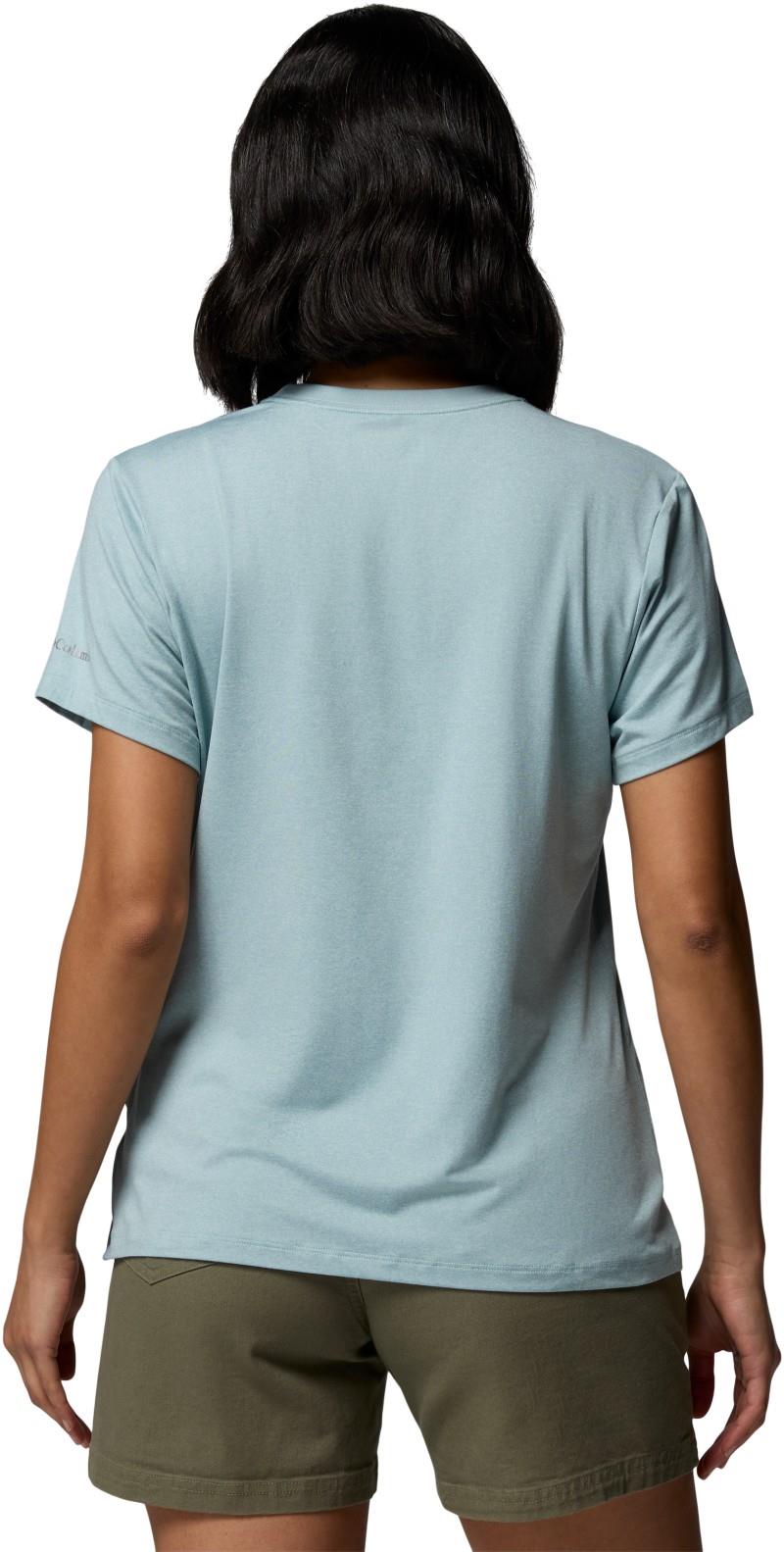 Parsons Point SS Graphic Tee - Womens - marine light heather / splattered 1