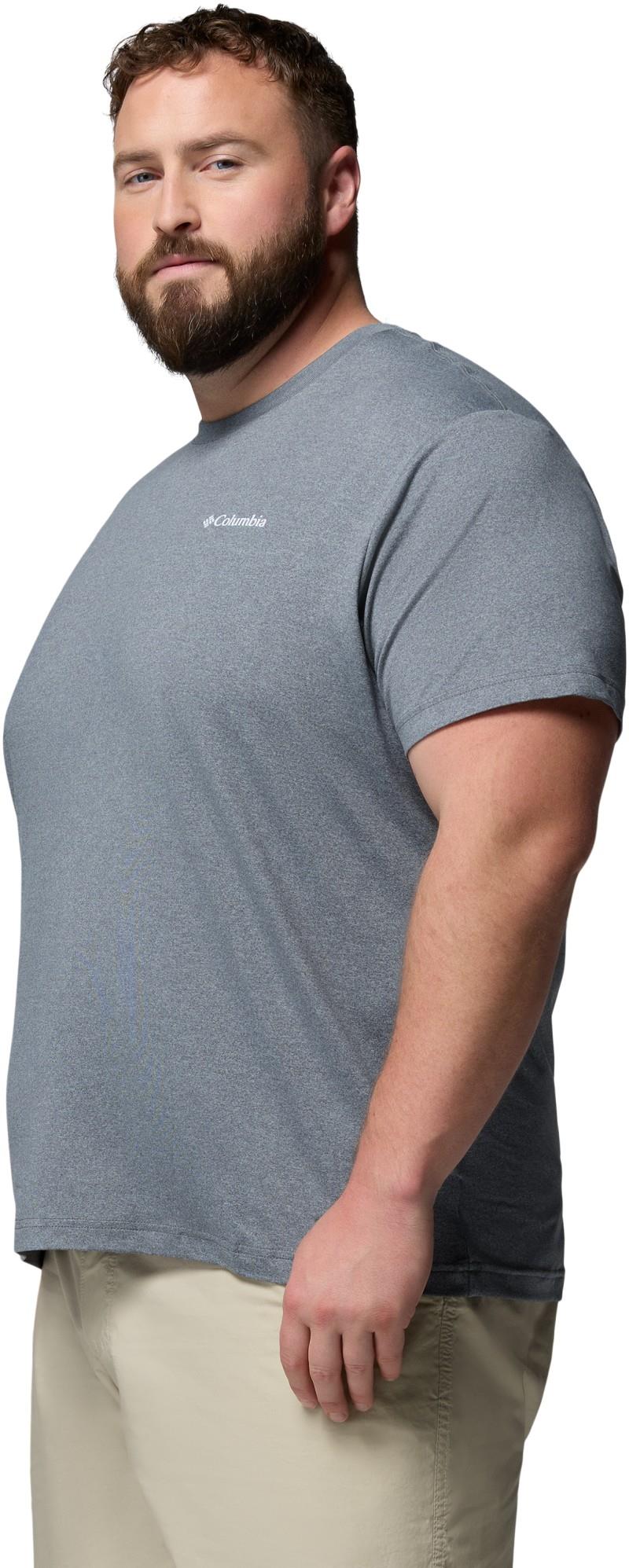Parsons Point SS Logo Tee, Extended - Mens - city grey / heather 1