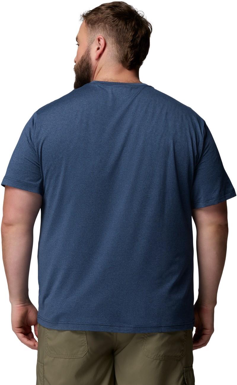Parsons Point SS Logo Tee, Extended - Mens - collegiate navy / heather 1