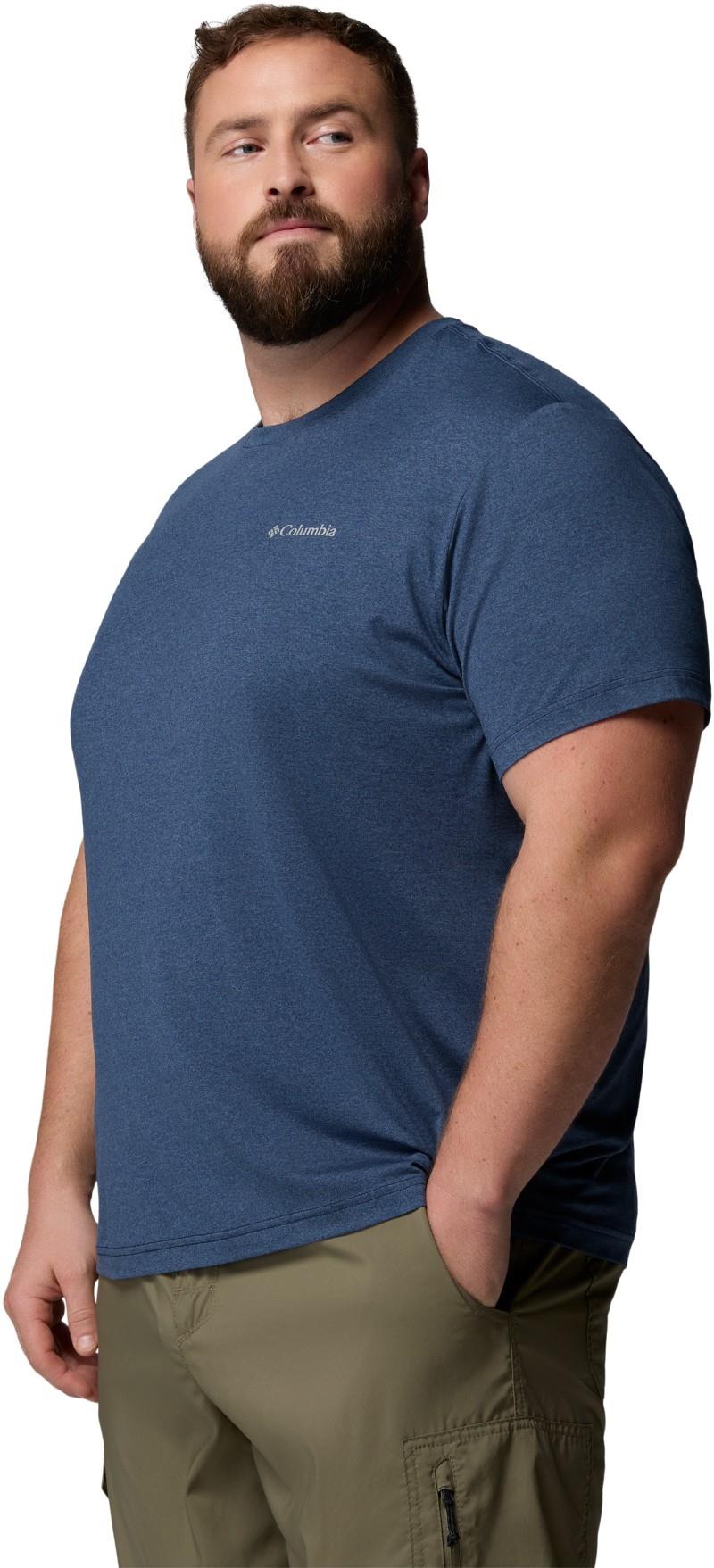 Parsons Point SS Logo Tee, Extended - Mens - collegiate navy / heather 1