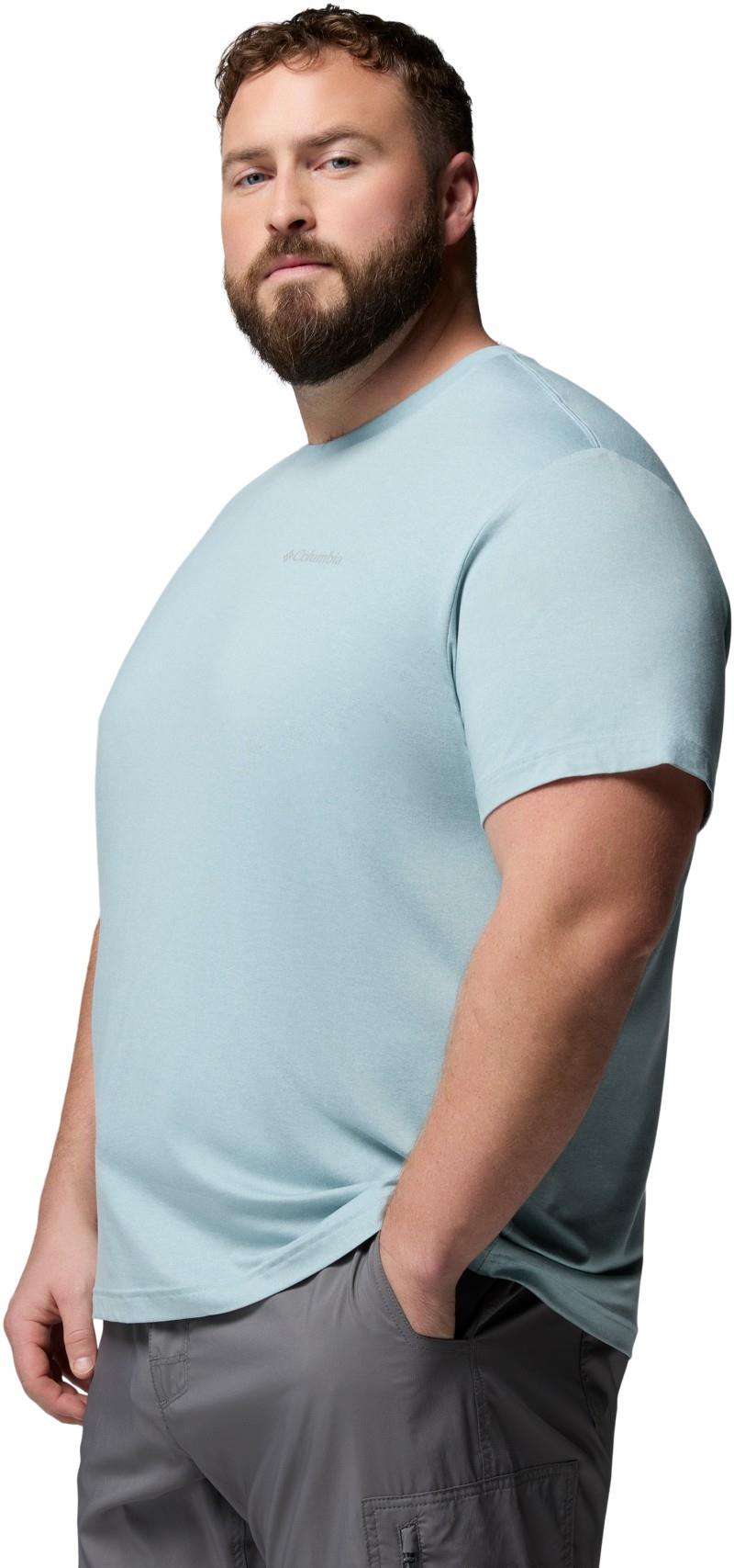 Parsons Point SS Logo Tee, Extended - Mens - marine light / heather 1