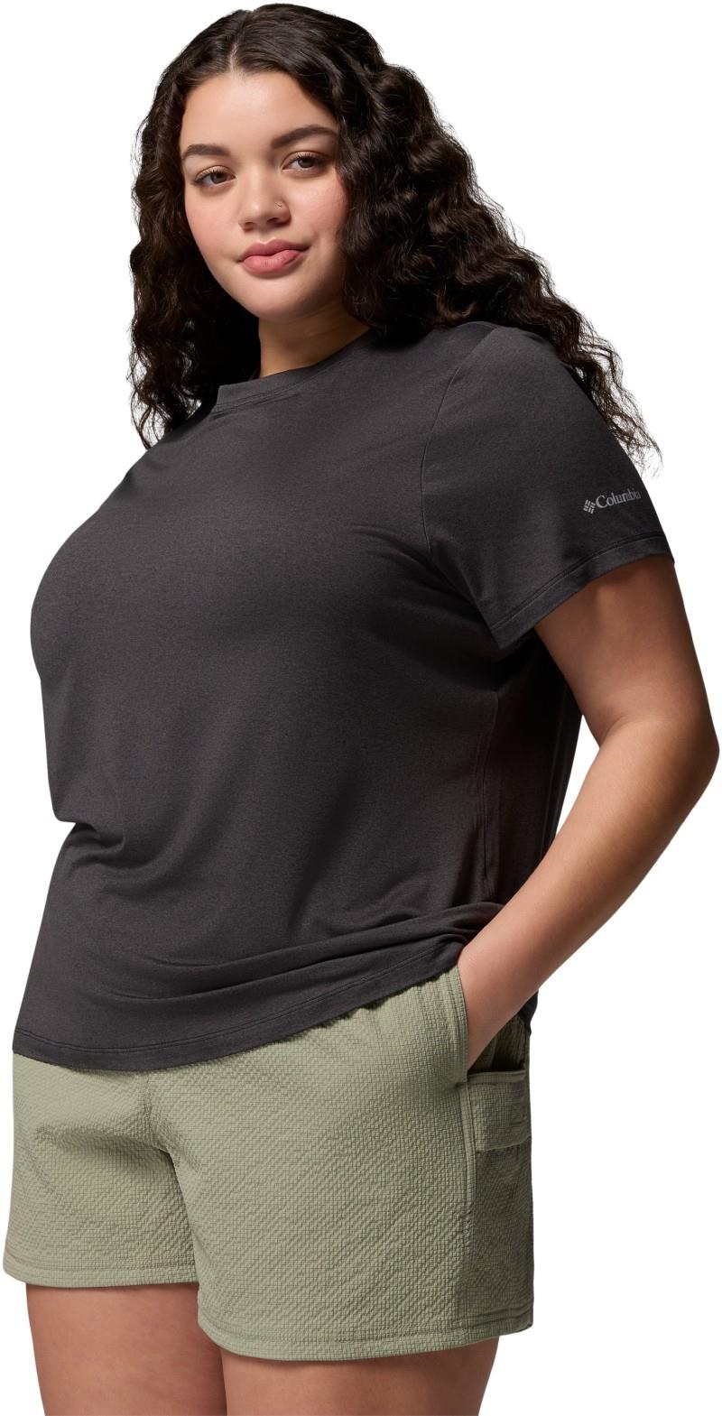 Parsons Point SS Logo Tee, Extended - Womens - black heather 1