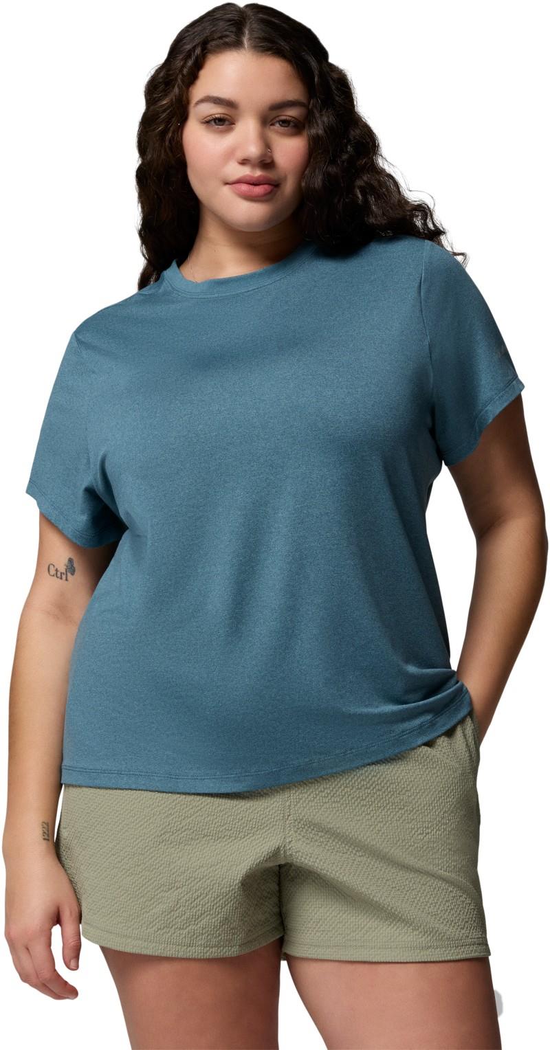 Parsons Point SS Logo Tee, Extended - Womens - everblue heather 1