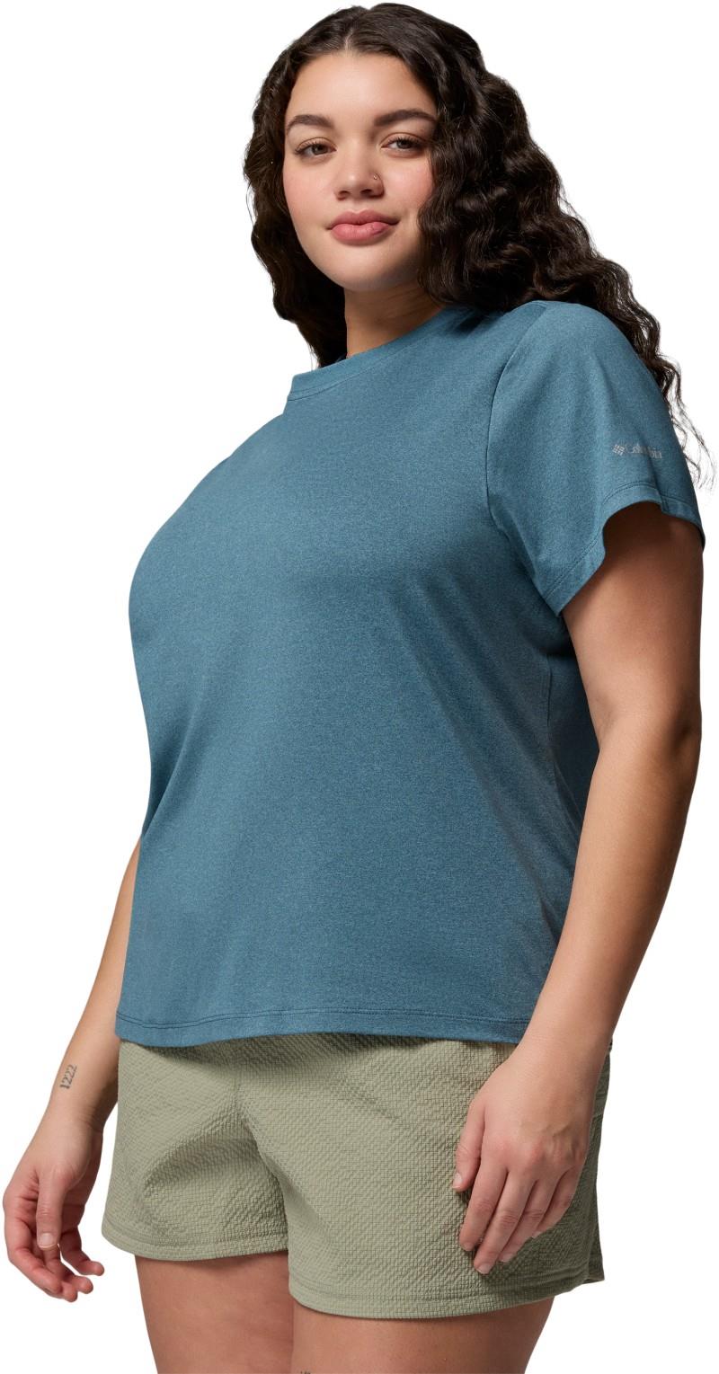 Parsons Point SS Logo Tee, Extended - Womens - everblue heather 1